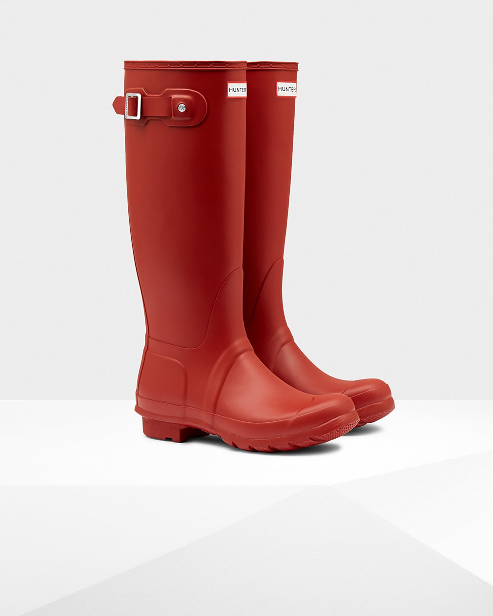 Galochas Altas Hunter Feminina Vermelhas - Original - 52UGDYENZ